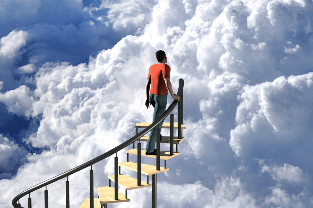 Sky steps. Лестница в небо. Человек на лестнице. Человек на лестнице в небо. Лестница вверх.