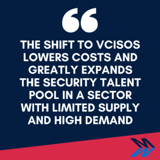 quote "the shift to vcisos..."